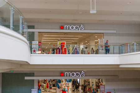 Las Vegas - Circa June 2019: Macy's mall location. Macys plans to continue closing storesのeditorial素材