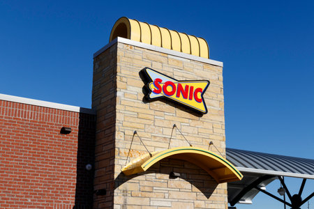 Indianapolis - Circa January 2020: Sonic Drive-In Fast Food Location. Sonic is a Drive-In Restaurant Chainのeditorial素材