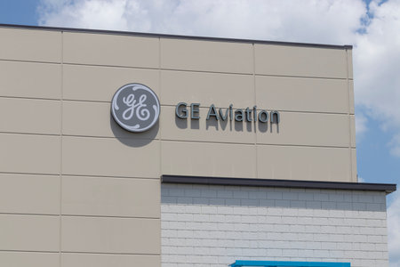 Florence - Circa July 2020: GE Aviation Facility. General Electric was awarded a contract to produce...