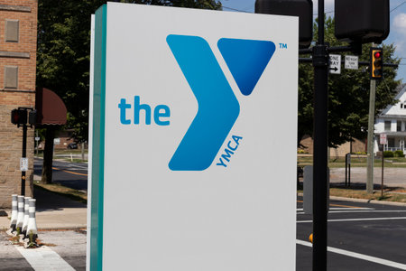 Lima - Circa July 2020: Downtown YMCA. The YMCA works to bring social justice to young people and their communities.のeditorial素材