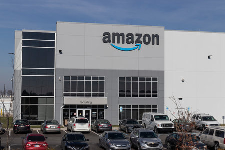 Greenfield - Circa December 2020: Amazon.com Fulfillment Center. Amazon is the Largest...