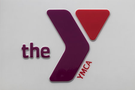 Wabash - Circa April 2021: YMCA of the USA youth and fitness center. YMCA works to bring social justice to young people and their communities.のeditorial素材