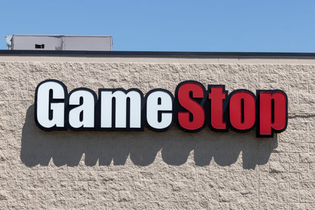 Indianapolis - Circa May 2021: GameStop stripmall location. GameStop is a Video Game and electronics retailer.のeditorial素材