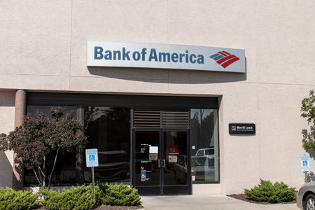 Prescott - Circa September 2021: Bank of America Bank and Loan Branch. Bank of America is also known as BofA or BAC.のeditorial素材