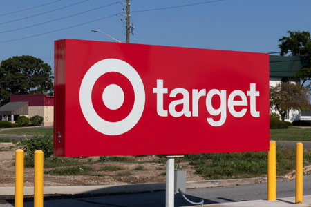 Kokomo - Circa September 2021: Target Retail Store. Target Sells Home Goods, Clothing and Electronics.のeditorial素材