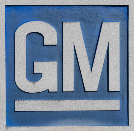 Marion - Circa October 2021: General Motors Logo and Signage at the Metal Fabricating Division. GM opened this plant in 1956.のeditorial素材