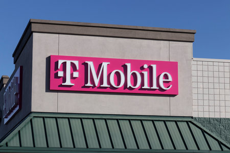 Frankfort - Circa October 2021: T-Mobile Retail Wireless Store. T-Mobile has merged with Sprint to create a larger 5G internet and communications network.のeditorial素材