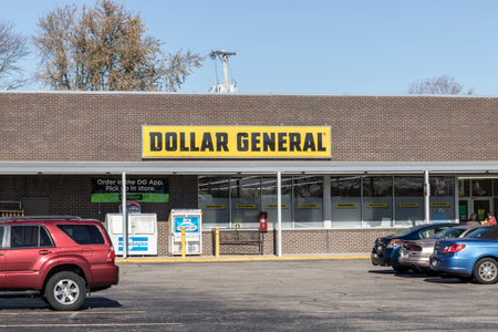 Dayton - Circa November 2021: Dollar General Retail Location. Dollar General is a small box discount retailer.のeditorial素材
