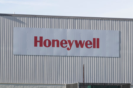 West Chester - Circa December 2021: Honeywell manufacturing location. Honeywell Intelligrated is a provider of automated material handling solutions and intelligent software.のeditorial素材