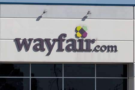 Erlanger - Circa February 2022: Wayfair Distribution Center. Wayfair is an e-commerce company that sells home goods online and in outlets.のeditorial素材