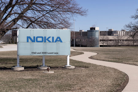 Naperville - Circa March 2022: Nokia Bell Labs facility. Originally the site of Bell Labs, Nokia...