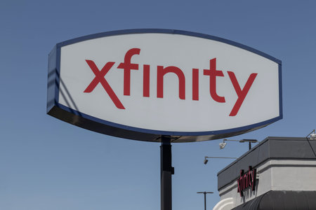 Richmond - Circa April 2022: Xfinity branded Comcast consumer retail store. Comcast owns...