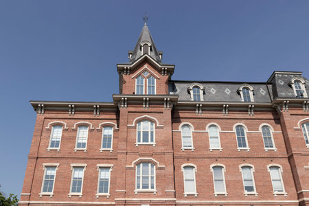 West Lafayette - Circa May 2022: University Hall on the campus of Purdue University. University Hall...