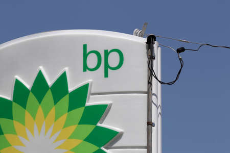 Lebanon - Circa June 2022: BP Retail Gas Station. BP and British Petroleum is a global British oil and gas company headquartered in London.のeditorial素材