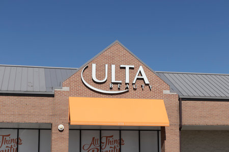 Merrillville - Circa July 2022: Ulta Salon, Cosmetics and Fragrance Retail Location. Ulta Provides Beauty Products and a Salon.のeditorial素材