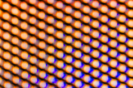 Colorful abstract background of orange and blue circles in a pattern for document or illustration.