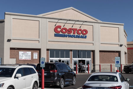 Cincinnati - Circa February 2023: Costco Wholesale Location. Costco Wholesale is a multi-billion dollar global retailer.のeditorial素材
