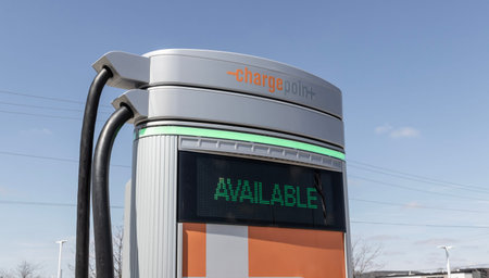 Avon - Circa April 2023: ChargePoint EV Charging Station. ChargePoint plug-in vehicle stations are...