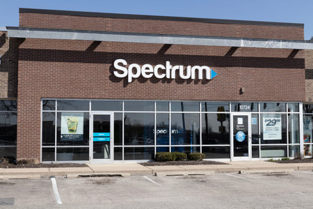 Avon - Circa April 2023: Spectrum cable, internet and TV consumer store. Spectrum is part of Charter...