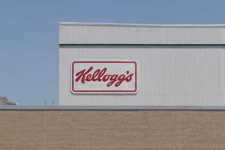 Cincinnati - Circa May 2023: Kellogg Company Snack Division. Kellogg's will spin off the snack business from the cereal division and rename it Kellanova.のeditorial素材
