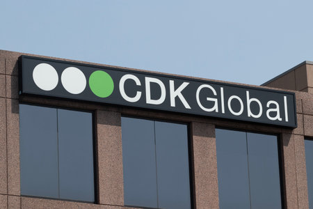 Cincinnati - June 8, 2023: CDK Global sales location. CDK provides workflow and IT solutions for auto dealers.のeditorial素材