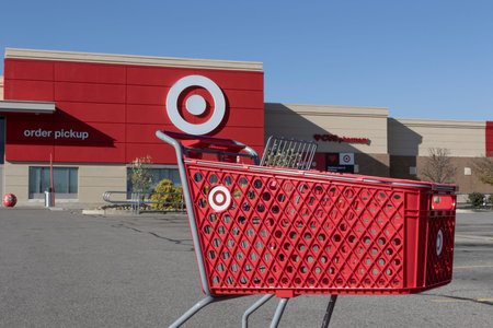 Cincinnati - November 23, 2023: Target department store. Target is a retail chain offering home...