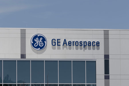 Beavercreek - May 31, 2024: GE Aerospace jet engine component manufacturing location. GE Aerospace...