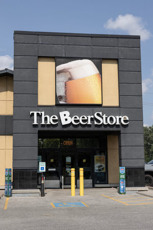 Windsor, ONT - July, 12 2024: The Beer Store retail location. The Beer Store practices Brewer...