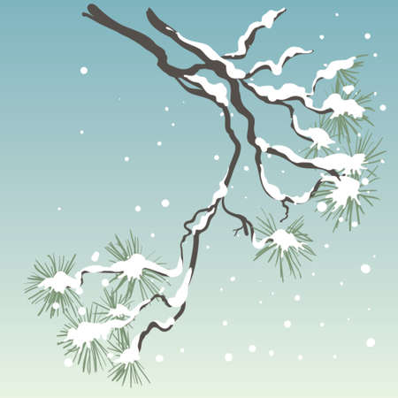 pine-tree, xmas vector backgroundのイラスト素材