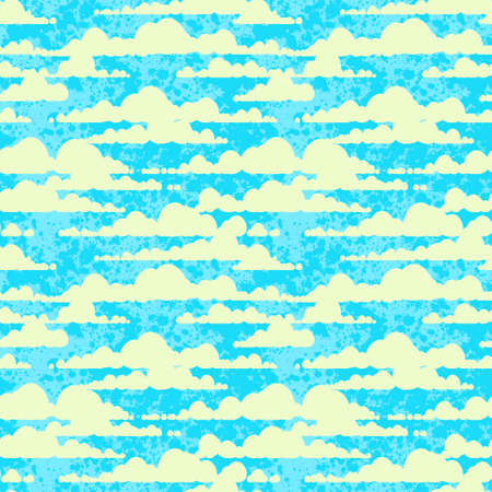 Seamless texture with cloudsのイラスト素材