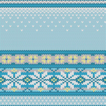 Vector seamless background with snowflakes, imitation jacquard knittingのイラスト素材