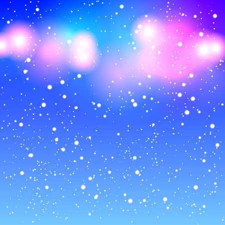 Abstract blurred winter background with bright lights for your designのイラスト素材