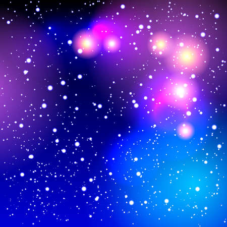 Abstract blurred winter background with bright lights for your designのイラスト素材