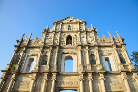 Ruins of St paulの写真素材