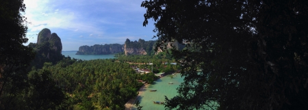 Viewpoint of Railay beachKrabi Thailandの素材