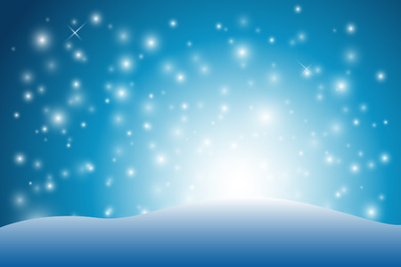 abstract snow background with white light behind snow groundのイラスト素材