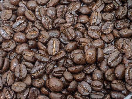 roasted coffee beansの写真素材
