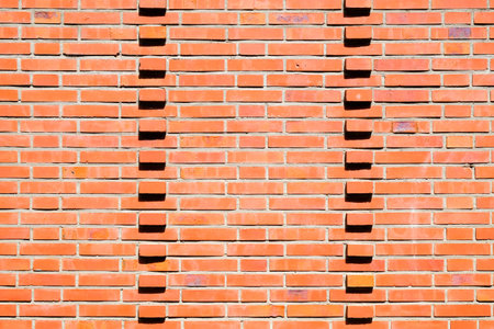 Brown brick wall background and texture.