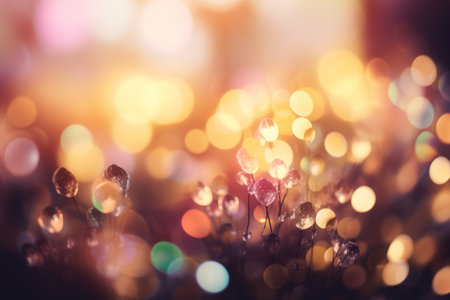 Abstract bokeh background. Defocused bokeh lights background.の素材