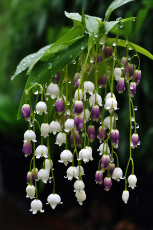 Lily of the valley (Convallaria majalis).の素材