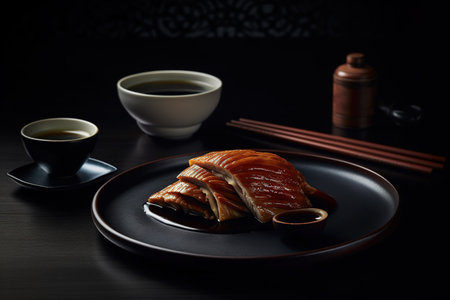 Delicious Peking Duck, roast duck, Food magazine photographの素材