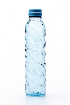 bottle of water isolated on a white background. studio shot.の素材