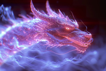 3d illustration of abstract fractal,digital artwork for creative graphic designの素材