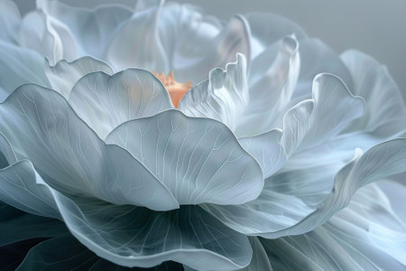 Close-up of a white cabbage in full bloom. Macro.の素材
