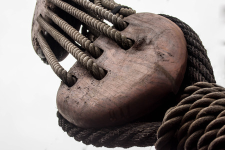 Detail of a historical sailing ship in Amsterdam, The Netherlandsのeditorial素材