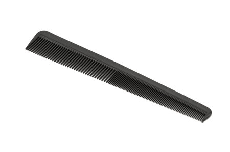 Closeup image of comb, isolated on white background