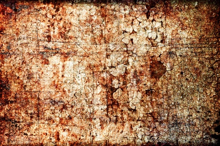 Abstract grunge texture  scratches, dirt, rust and spots on a wallの写真素材