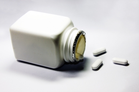 Analgesics falls to the ground 2 の写真素材