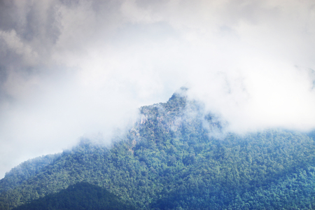 Misty mountainsの写真素材