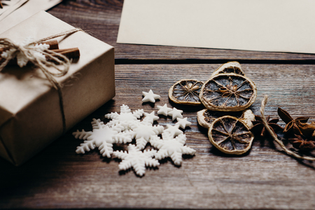 Christmas or New Year festive backgroundの写真素材